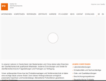 Tablet Screenshot of ifo-gmbh.de